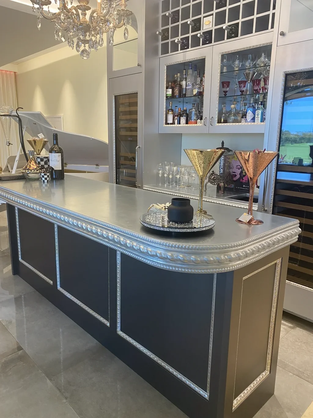 Zinc countertop — roma loung